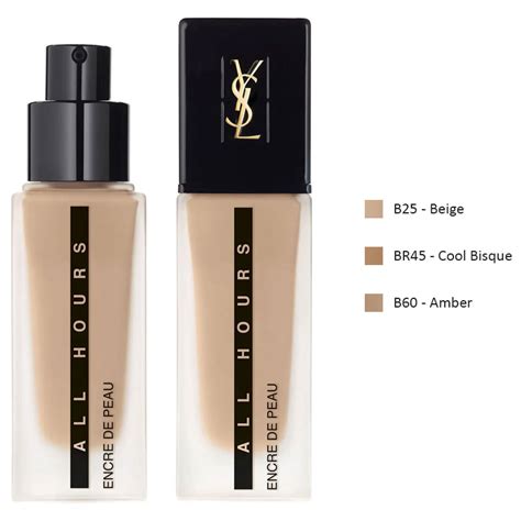 yves saint laurent encre de peau all hours foundation bd25|ysl all hours foundation.